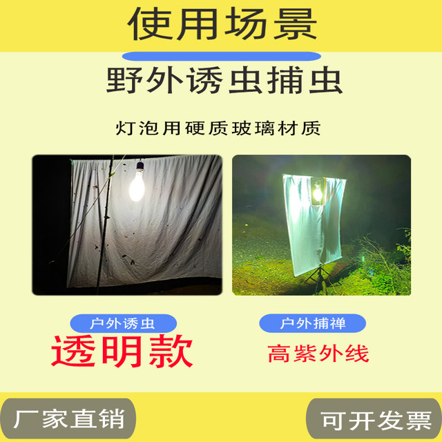 Self-ballasted insect trap mercury lamp high power white light transparent