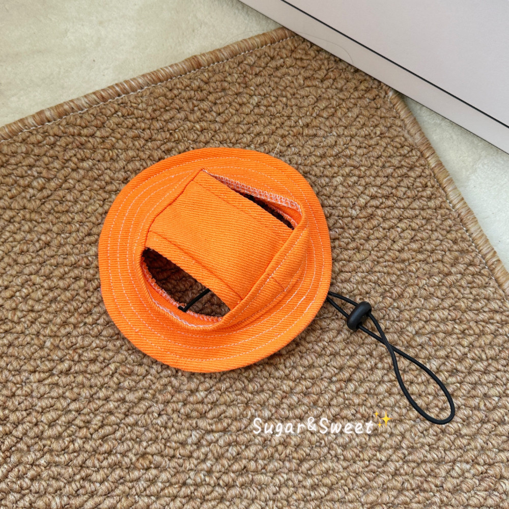 可爱小黄帽猫咪帽子宠物防晒帽外出狗狗渔夫帽头套装饰品夏日激萌,淘宝优惠券,粉丝福利购,淘宝优惠卷