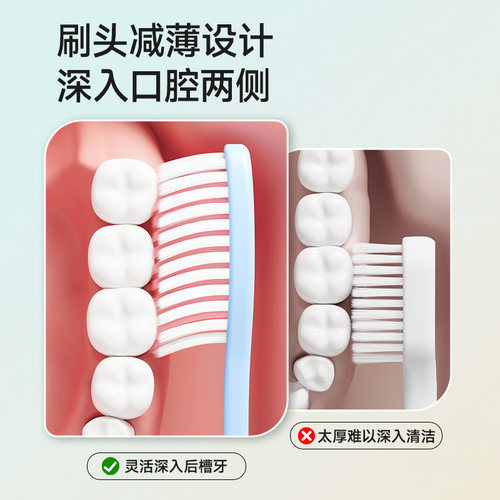 青少年专用牙刷6到12岁以上儿童软毛中大童初高中生换牙期10长头 - 图3