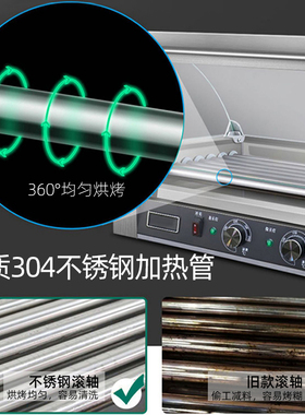 全自动烤肠仔【高端】304不锈钢