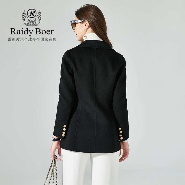 Ladybol women's slim double-sided woolen coat