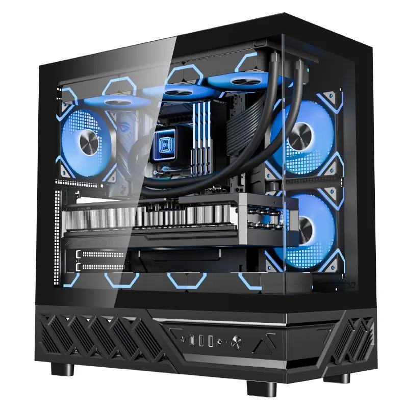 П-ральный ящик из железа Yinglong Cangming ATX SEAVIEW Корпус 360 водяное охлаждение игрового ПК настольный белый корпус