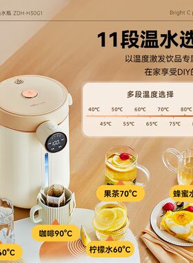 小熊恒温电热烧水壶家用智能保温一体全自动3升L饮水机电热水瓶