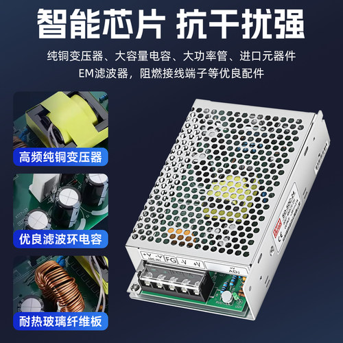 DCDC开关电源模块SD50W100W350D1000W直流24V48V110V转12V24V隔离 - 图1