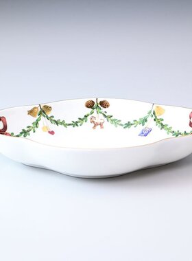 日本直邮RoyalCopenhagen皇家哥本哈根圣诞系列高档餐盘22cm