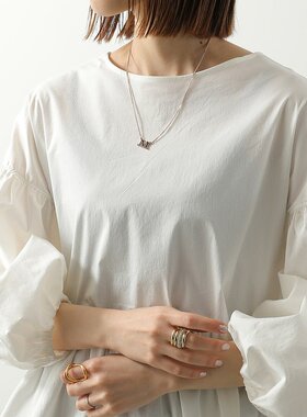 日本直邮MAX MARA NURAGHE 女士项链 - 链条式 Logo 吊坠配饰 -