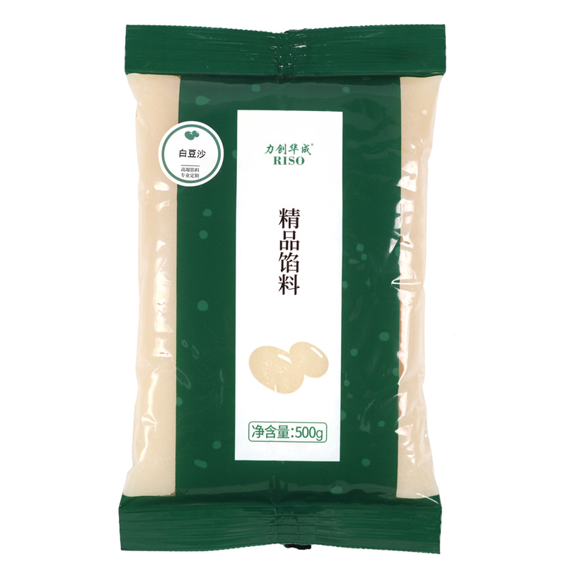 力创低糖白豆沙馅白芸豆沙韩式裱花和果子茶果子皮刮刀花粽子馅料-图3