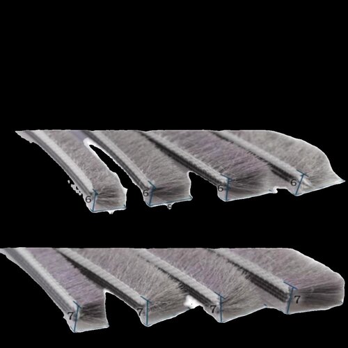 铝合金门窗门缝密封条老式塑钢窗户门缝隙卡槽式毛边条防漏风胶条 - 图3