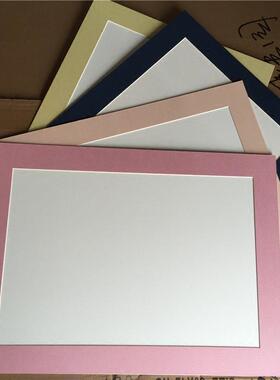 学校美术作品画展裱8开4开a4画框 卡纸相框彩色卡纸画框定货
