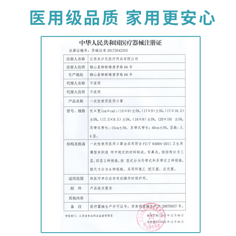 三层医用灭菌粉色医疗一次性医护防护无菌口罩医院医科外用黑色-图1