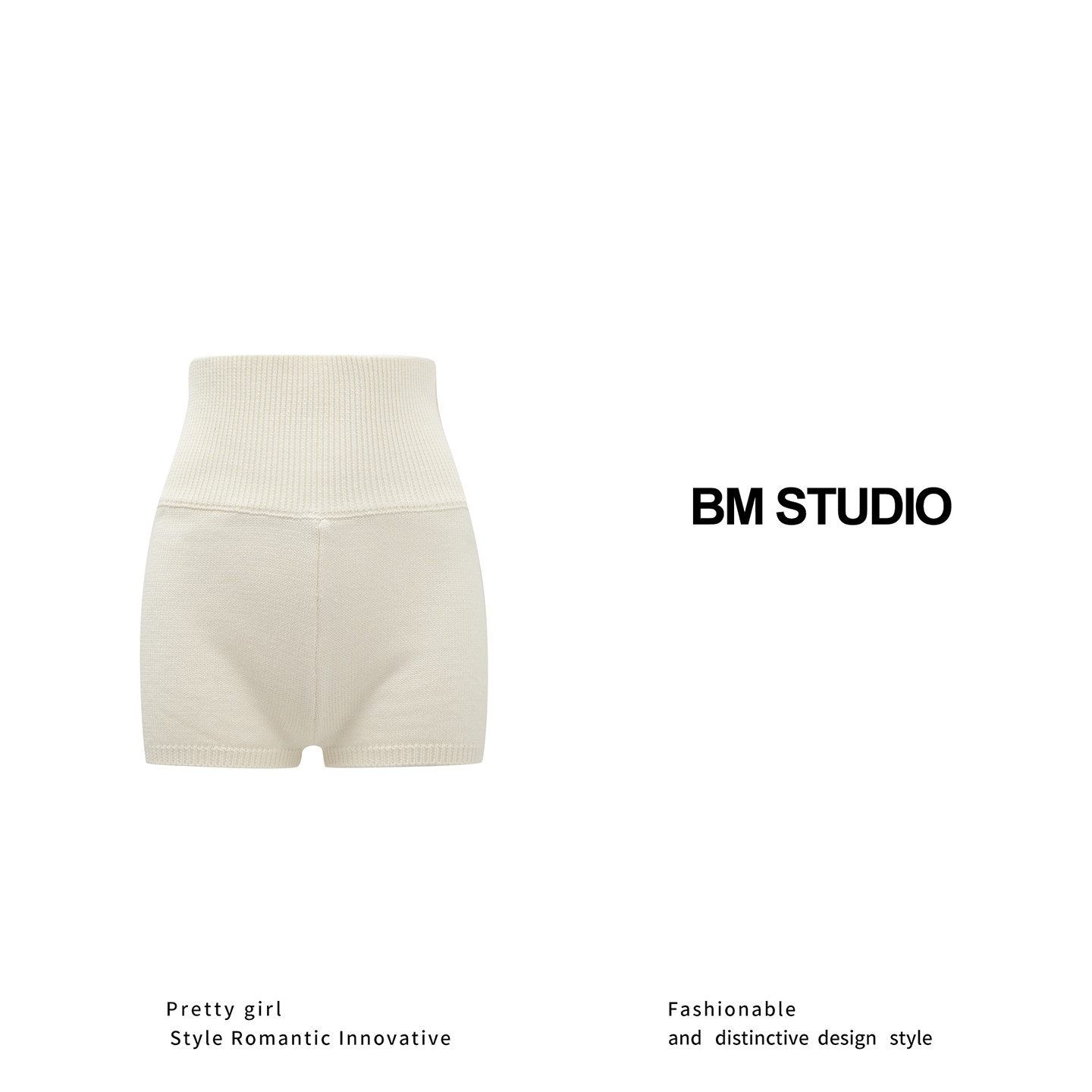 Brandygirl新款bm针织短裤纯色辣妹修身显瘦百搭高腰包臀外穿裤子,淘宝优惠券,粉丝福利购,淘宝优惠卷