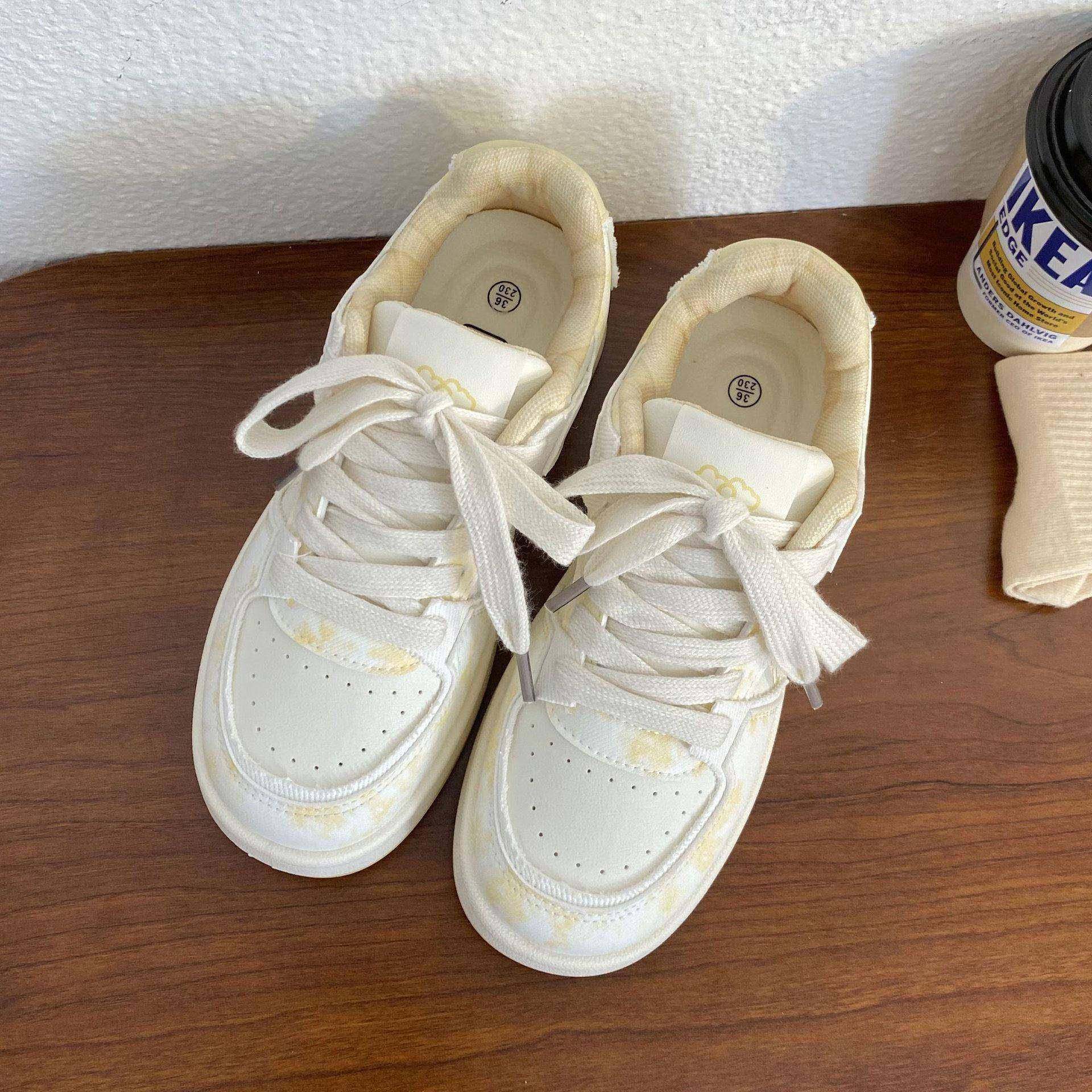 小众板鞋女2025新款秋季配裙子学生运动休闲时尚厚底百搭小白鞋女,淘宝优惠券,粉丝福利购,淘宝优惠卷