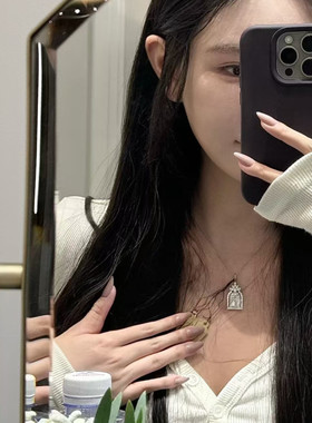 HW鸟笼项链纯银锁骨链小红书爆款