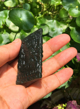 蟠龙观音双面雕刻挂件本命佛吊坠