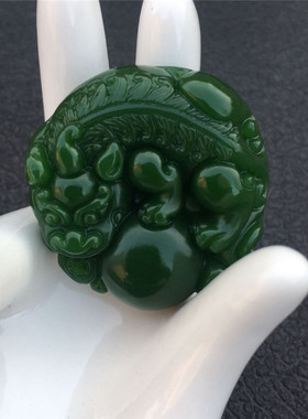 碧玉貔貅有求必应挂件吊坠