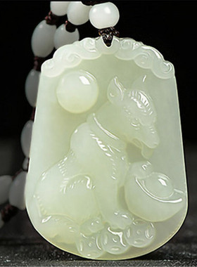 玉石挂件十二生肖属牛龙蛇吊坠