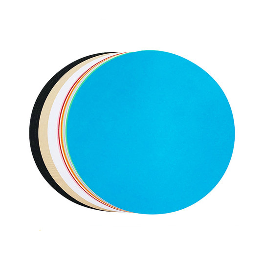 Carton rond de couleur épaissi d'art noir et blanc de 200g