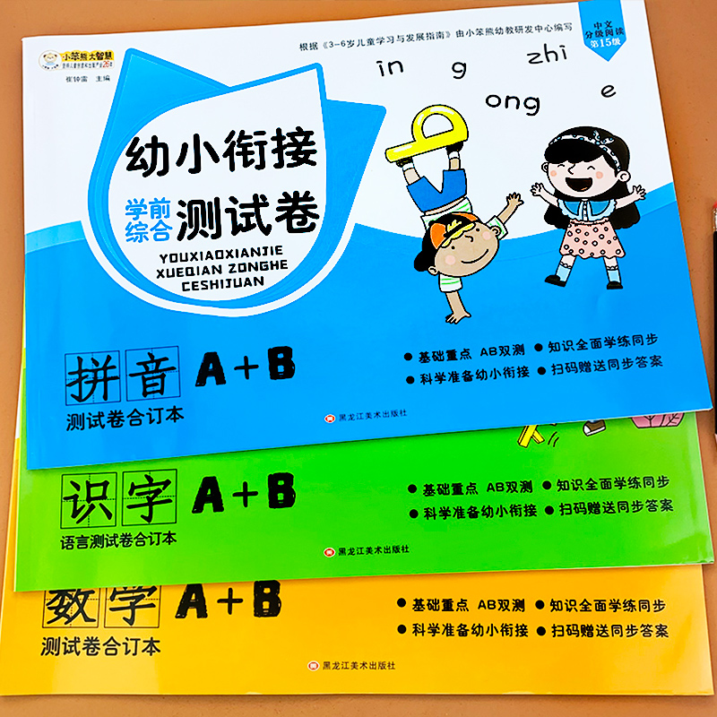 幼小衔接试卷测试卷全套语文拼音识字数学教材练习题综合思维训练一日一练幼儿园大班升一年级学前班幼升小衔接入学准备作业本书 - 图0