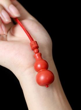 朱砂葫芦吊坠空瓶紫金砂本命佛