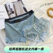 New products Manny Finwen lovers panties suit Gats up for pure cotton mens large size flat corner pants Sexy low waist