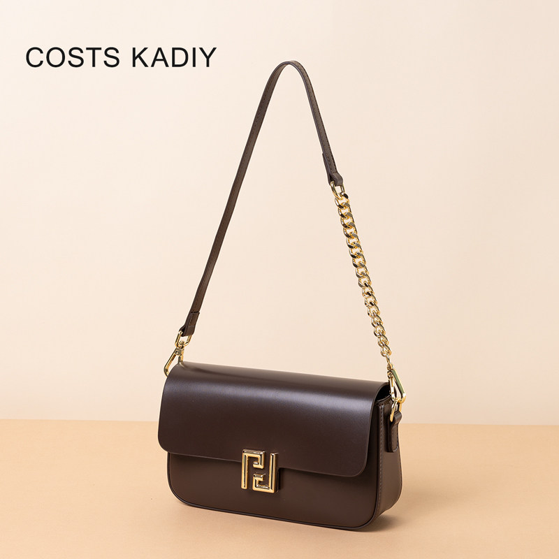 COSTS KADIY真皮小方包2025新款单肩斜挎包高级感时尚简约腋下包,淘宝优惠券,粉丝福利购,淘宝优惠卷
