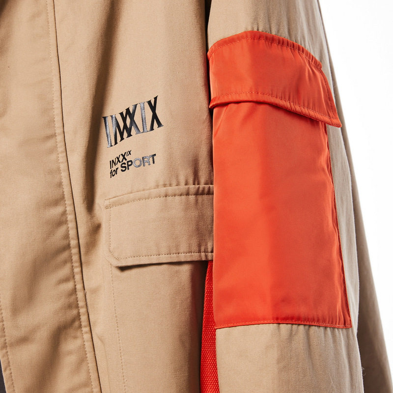 inxx sports2025年冬季原创潮牌工装贴袋装饰织带设计长棉服,淘宝优惠券,粉丝福利购,淘宝优惠卷