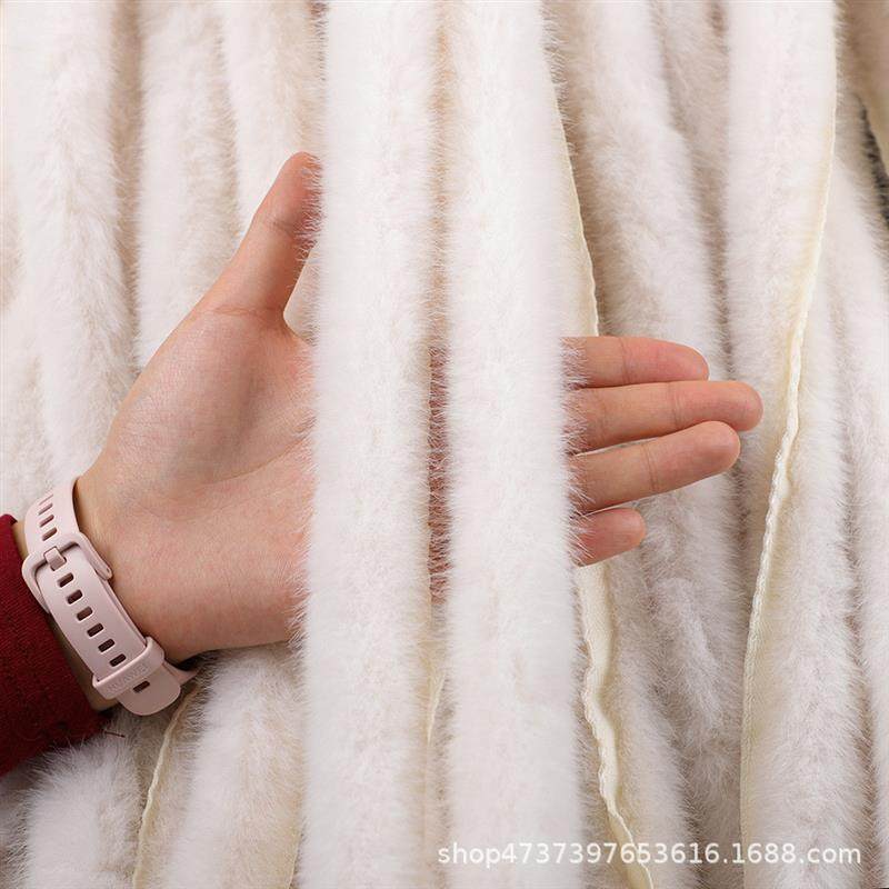 仿水貂毛白色花边饰品 水貂手工毛条装饰毛边diy材料汉服辅料服装,淘宝优惠券,粉丝福利购,淘宝优惠卷