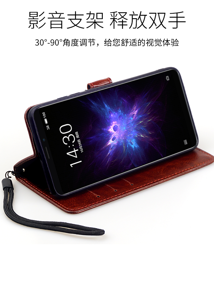 vivoiqooz3手机壳翻盖式皮套V2073A保护套iQ00Z3全包防摔外壳5G男女款vivoz3商务插卡钱包手机套送钢化膜挂绳