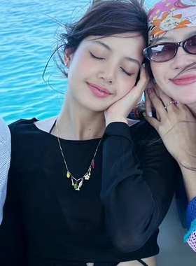 lisa同款项链女夏海洋度假风辣椒小鱼多元素吊坠链甜酷百搭锁骨链
