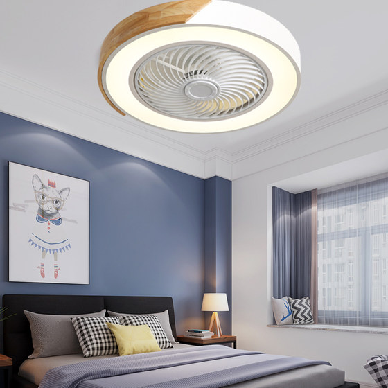 Living room electric fan light living room bedroom fan light ultra-thin
