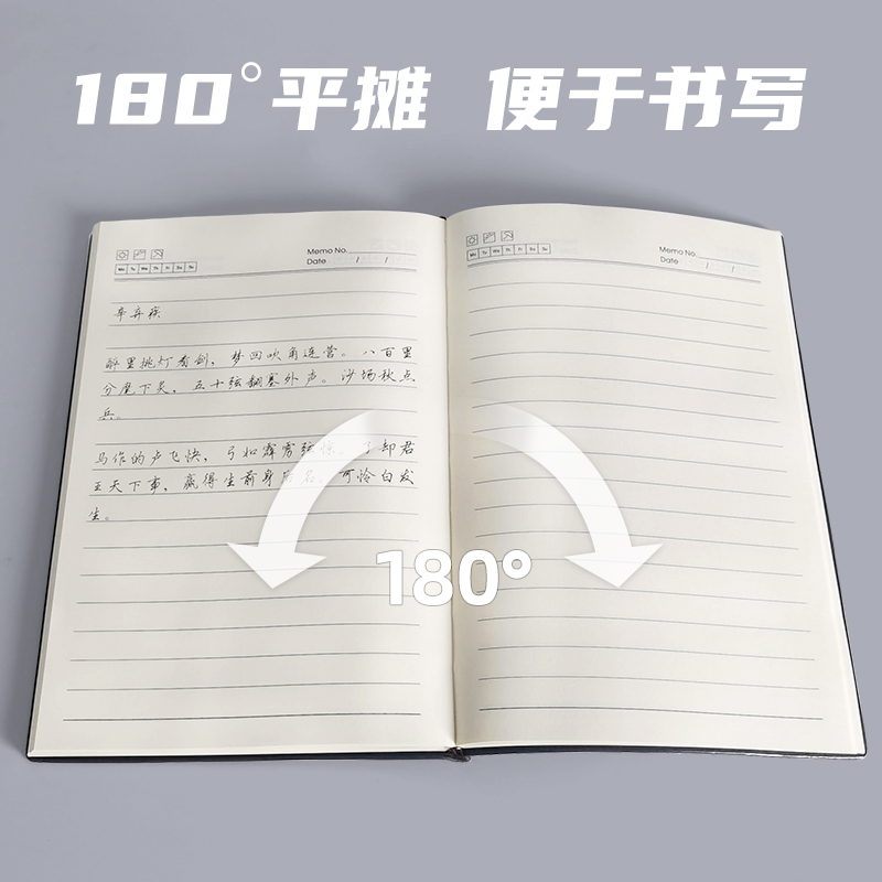 A5商务笔记本子羊巴皮可定制加厚B5大记事本简约日记本皮面考研工作本办公司人士会议记录本企业订做加印logo - 图2