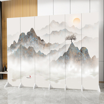 New Chinese home screen partition barrier Xuanguan Background wall room Bedroom Entrance office Easy folding