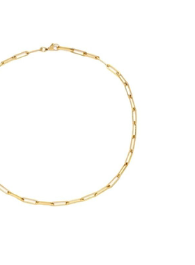 项链潮链条钛钢回形针项链不锈钢男女通用简约百搭嘻克嘻哈