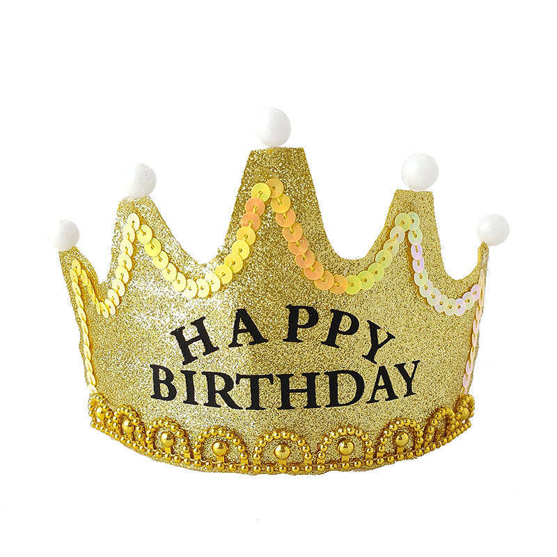 发光生日帽子儿童周岁尖角帽金色皇冠蛋糕装饰成人派对用品蜡烛,淘宝优惠券,粉丝福利购,淘宝优惠卷