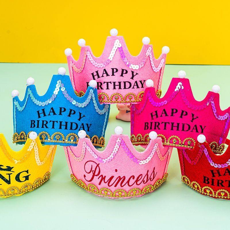 发光生日帽子儿童周岁尖角帽金色皇冠蛋糕装饰成人派对用品蜡烛,淘宝优惠券,粉丝福利购,淘宝优惠卷