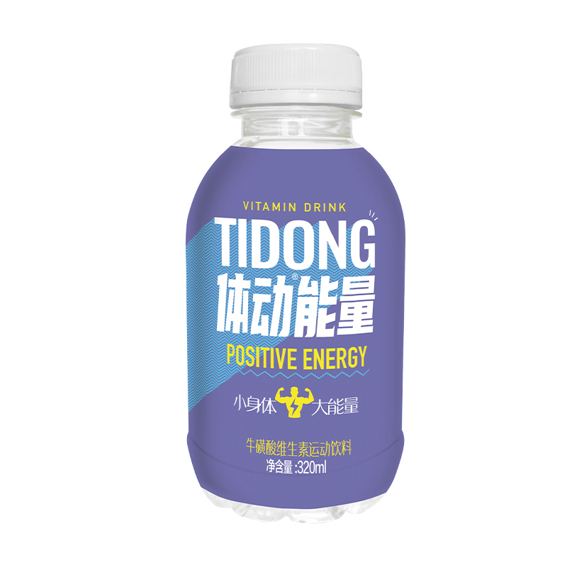 体动牛磺酸维生素运动饮料塑封新包装320ml*6瓶 装原味蜜桃味整箱