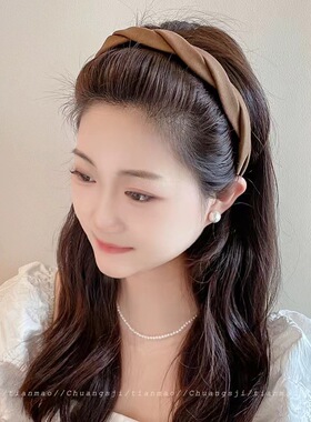 高颅顶发捆发箍女新款简约
