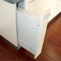 Peter cat kitchen integral cupboard embedded drawer-type rice case storage rice cupboard for home pull-out damping