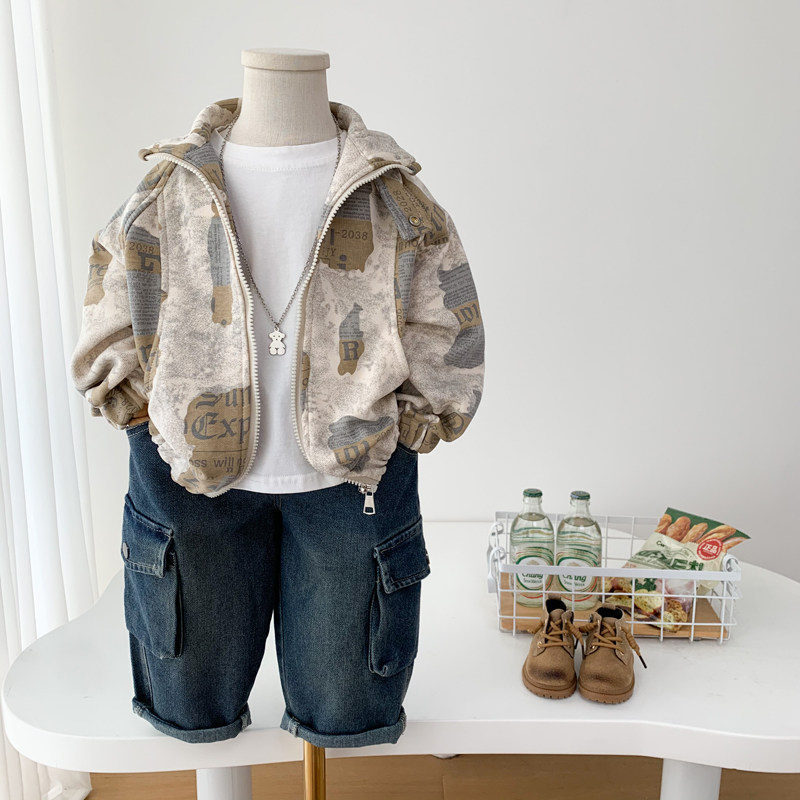 男童外套春秋装2025新款儿童韩版休闲帅气夹克衫中小童立领上衣潮,淘宝优惠券,粉丝福利购,淘宝优惠卷