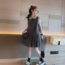 Girls polo Liandress Summer 2023 new Grand Scouts dress Girl Dress Girl Thyme Skirt Academy Wind Jk Summer Dress