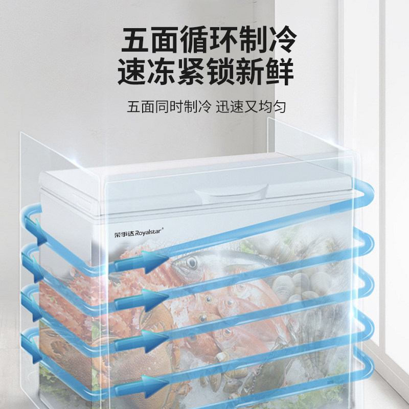 荣事达商用大容量家用保鲜冷冻冰柜 荣事达多方达冷柜