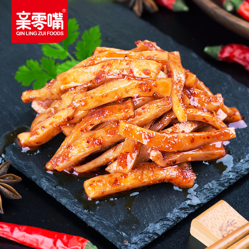 亲零嘴鱿鱼丝风干麻辣网红仔鱿鱼须 亲零嘴食品即食鱿鱼零食