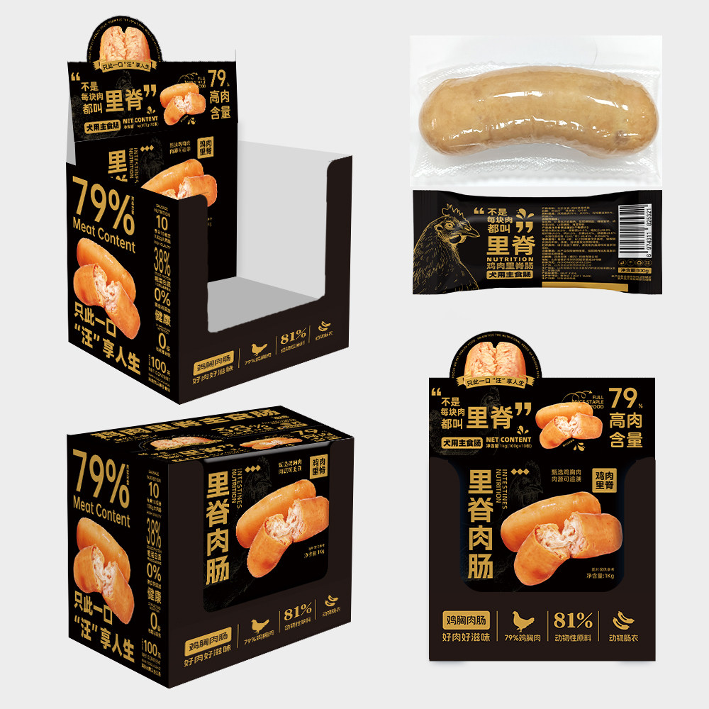 关谷庄狗狗主食肉肠牛肉猪肉鸡肉里脊爆筋肠火腿肠小型犬训练香肠,淘宝优惠券,粉丝福利购,淘宝优惠卷