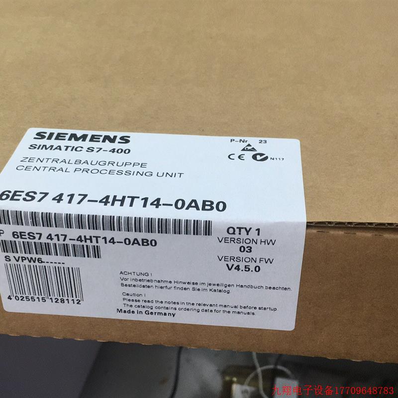 Inquiry before bidding 6ES7416-3XR05-0AB0 Original S7-400, CPU 416-3 central processing