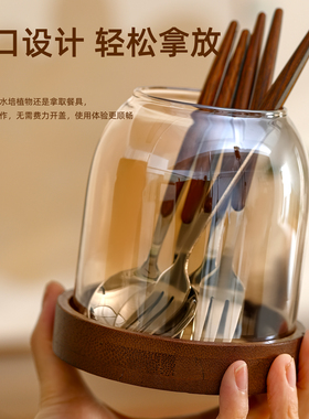 中古风水果叉收纳罐实用家居