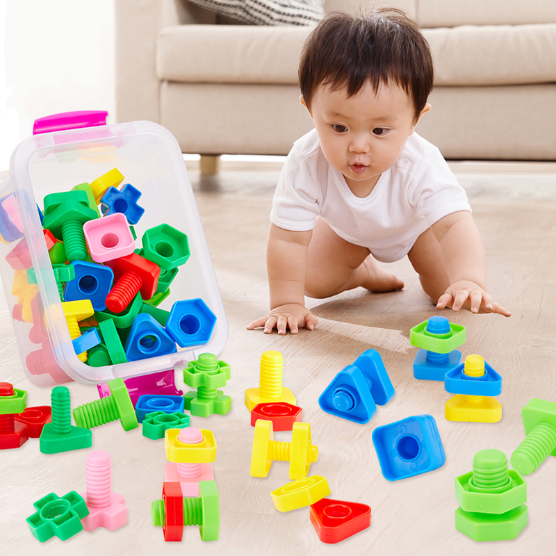 宝宝拧螺丝玩具1-2-3周岁塑料螺母 萌宝母婴螺母拆装/组合玩具