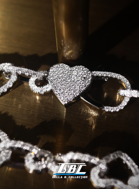 GBC爱心项链女款2025新款高级感轻奢小众登山扣古巴链实心配饰女