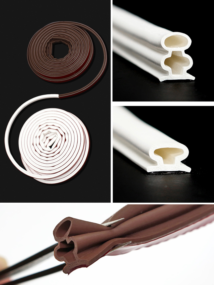 自粘型防盗门密封条防撞隔音防风门窗木门缝门底挡风贴条进户门框 - 图1