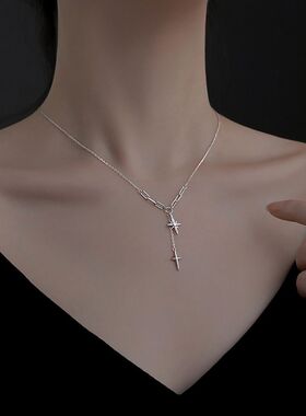 六芒星项链女夏轻奢小众设计感ins锁骨链百搭颈链