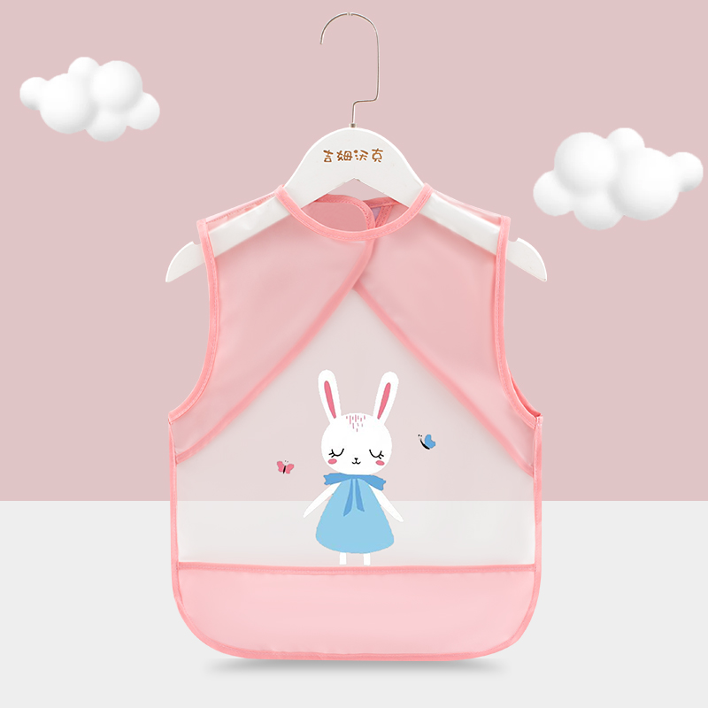 Baby eating cover summer children's sleeveless rice pocket